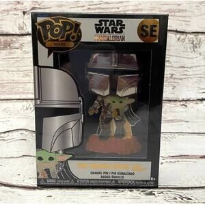 THE MANDALORIAN with Baby Yoda The Child Grogu Funko Pop Pin